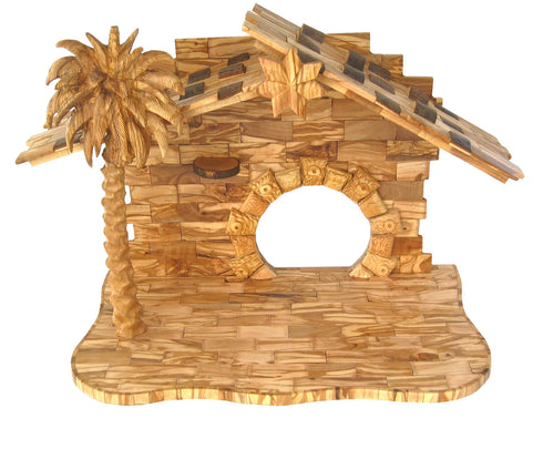 14 Piece Olive Wood Nativity Set
